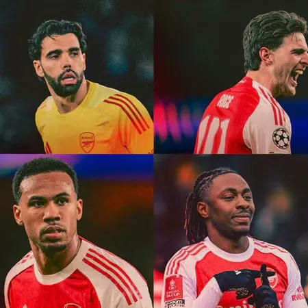 阿森纳3月队内最佳球员候选:拉亚,赖斯,加布里埃尔,埃泽